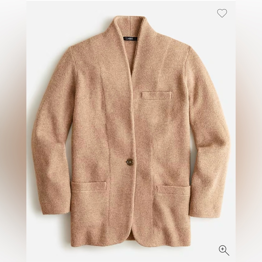 J.Crew Cocoon Sweater Blazer in Camel Size XS